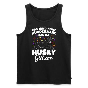 Husky Gassi Gehen Hundebesitzer Hund Geschenk Hund - Männer Premium Bio Tank Top - Schwarz - Vorne - Michal (187cm)