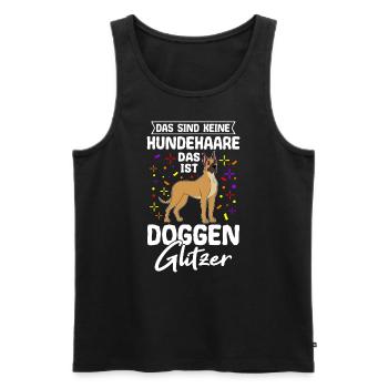 Grand Danois Chien Chien Propriétaire Chien Cadeau Hun - Débardeur bio Premium Homme - noir - Devant - AI Model Male 178 light (178cm)