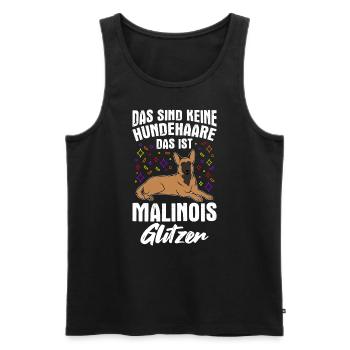 Malinois Chien Promenade Propriétaire Chien Cadeau H - Débardeur bio Premium Homme - noir - Devant - Michal (187cm)