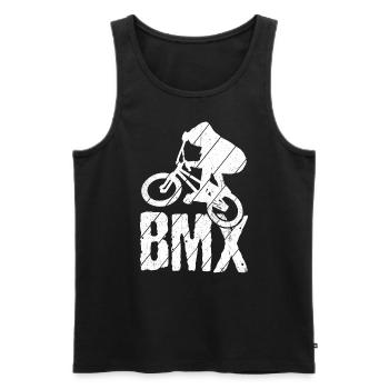 BMX Color Bicycle Fans Bike Gift MTB Biker Retr - Men's Premium Organic Tank Top - black - Front - Michal (187cm)
