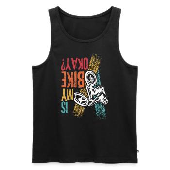 BMX Bike Bike Fans Bike Gift MTB Biker BMX - Men's Premium Organic Tank Top - black - Front - Michal (187cm)