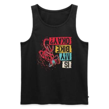 BMX Bike Bike Fans Bike Gift MTB Biker BMX - Men's Premium Organic Tank Top - black - Front - Michal (187cm)