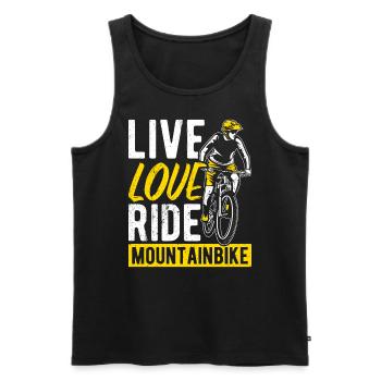 MTB Mountain Bike Bike Bike Fans Wheel MTB Biker M - Men's Premium Organic Tank Top - black - Front - Michal (187cm)