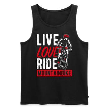 MTB Mountain Bike Bike Bike Fans Wheel MTB Liebhab - Men's Premium Organic Tank Top - black - Front - Michal (187cm)