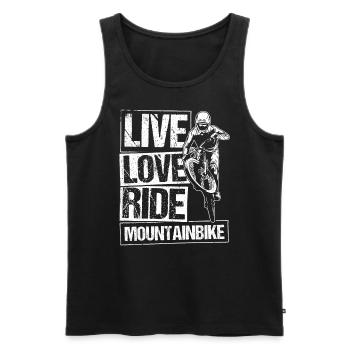 MTB Mountain Bike Bike Bike Fans Wheel MTB Liebhab - Men's Premium Organic Tank Top - black - Front - Michal (187cm)