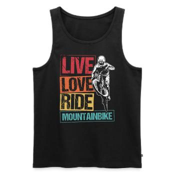 MTB Mountain Bike Bike Bike Fans Wheel MTB Biker M - Men's Premium Organic Tank Top - black - Front - Michal (187cm)