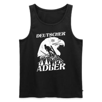 Ski Jumping Eagles Ski Flying Winter Sports Ski Jumping - Men's Premium Organic Tank Top - black - Front - Michal (187cm)
