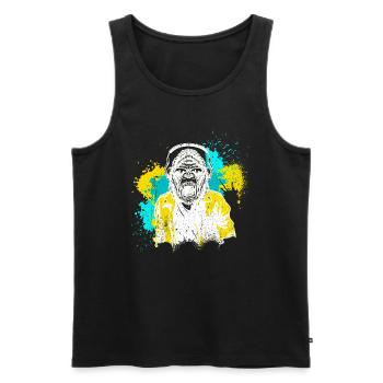 DJ Monkey Music Party Fun Sunglasses Dance Party M - Men's Premium Organic Tank Top - black - Front - Michal (187cm)
