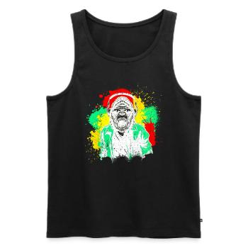 DJ Monkey Music Party Fun Sunglasses Fun Dancing C - Men's Premium Organic Tank Top - black - Front - Michal (187cm)