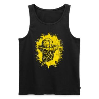 Dunking Basketball Spieler Korbleger Geschenk Bask - Männer Premium Bio Tank Top - Schwarz - Vorne - AI Model Male 178 light (178cm)