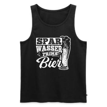Spar Water Drink Beer Beer Pong Booze Booze Spree Bi - Men's Premium Organic Tank Top - black - Front - Michal (187cm)