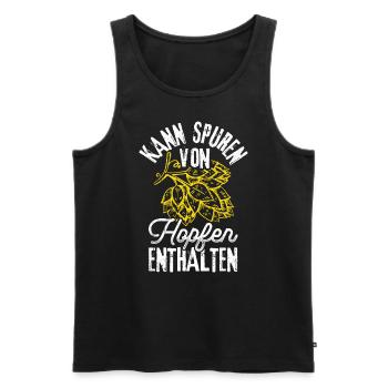 Beer Drinking Beer Fun Drinking Hops Drinking Drinking Drinking - Men's Premium Organic Tank Top - black - Front - Michal (187cm)