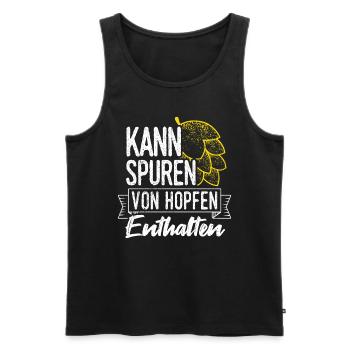 Beer Drinking Beer Fun Drinking Beer Drinking Party Bie - Men's Premium Organic Tank Top - black - Front - Michal (187cm)