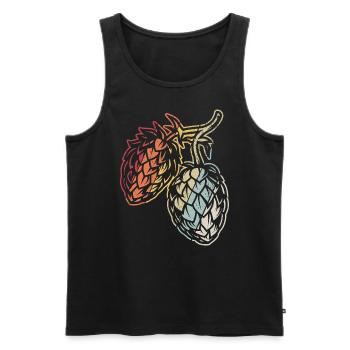 Vintage Beer Beer Drinking Beer Fun Beer Pong Drinking - Men's Premium Organic Tank Top - black - Front - Michal (187cm)
