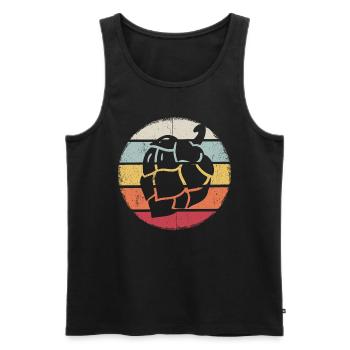 Vintage Beer Beer Drinking Beer Fun Beer Pong Drinking - Men's Premium Organic Tank Top - black - Front - Michal (187cm)
