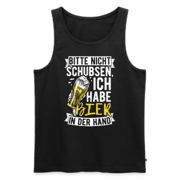 Bière Boire de la bière Fun Pub Boire Boire Spree Beer Tr - Débardeur bio Premium Homme - noir - Devant - Michal (187cm)