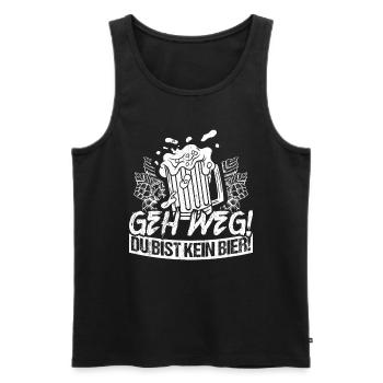 Beer Drinking Beer Fun Pub Drinking Drinking Spree Beer Tr - Men's Premium Organic Tank Top - black - Front - Michal (187cm)