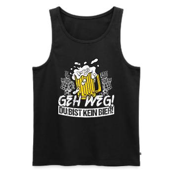 Beer Drinking Beer Fun Pub Hops Drinking Drinking - Men's Premium Organic Tank Top - black - Front - Michal (187cm)