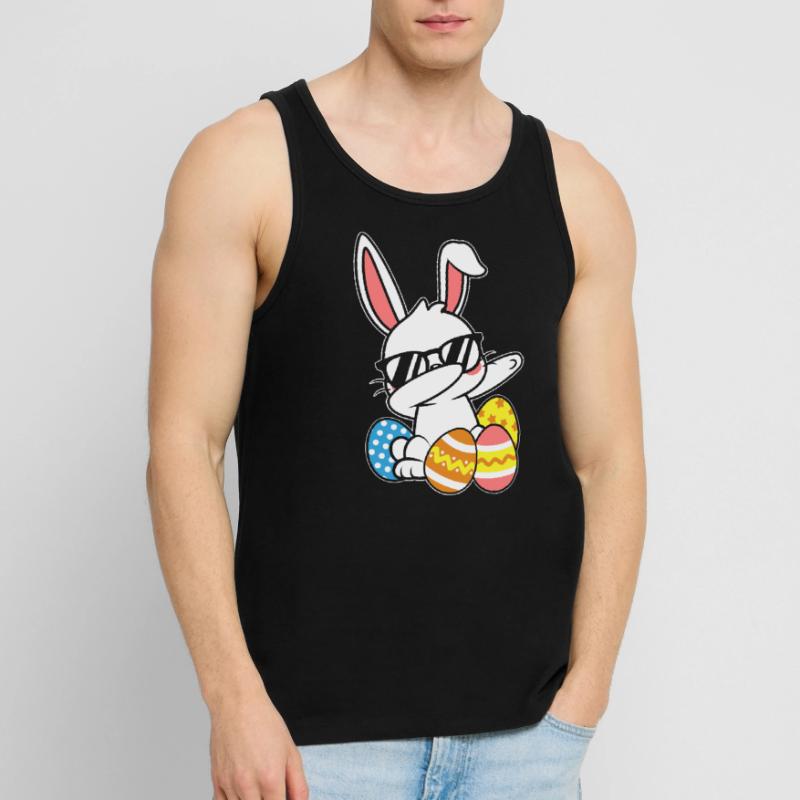 Dabbing Easter Bunny Easter Bunny Rabbit Rabbit Gift Men's Premium Organic Tank Top