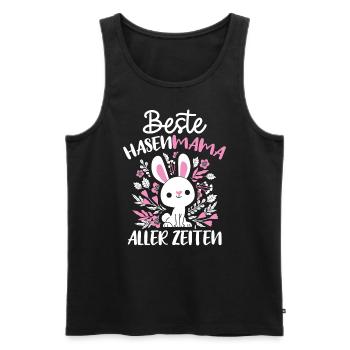 Best Bunny Mom Ever Bunny Rabbit Easter - Men's Premium Organic Tank Top - black - Front - AI Model Male 178 light (178cm)