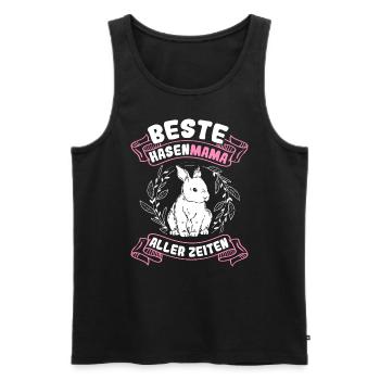 Best Bunny Mom Ever Bunny Rabbit Easter - Men's Premium Organic Tank Top - black - Front - AI Model Male 178 light (178cm)