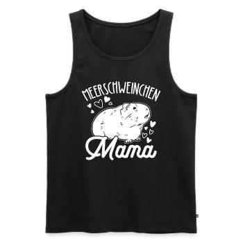 Meerschweinchen Mama Haustier Muttertag Mama Famil - Männer Premium Bio Tank Top - Schwarz - Vorne - Michal (187cm)
