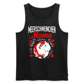 Meerschweinchen Mama Haustier Muttertag Mama Famil - Männer Premium Bio Tank Top - Schwarz - Vorne - Michal (187cm)