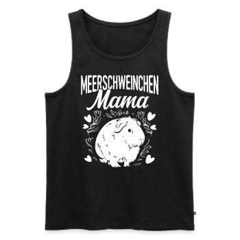 Meerschweinchen Mama Haustier Muttertag Mama Mami - Männer Premium Bio Tank Top - Schwarz - Vorne - Michal (187cm)