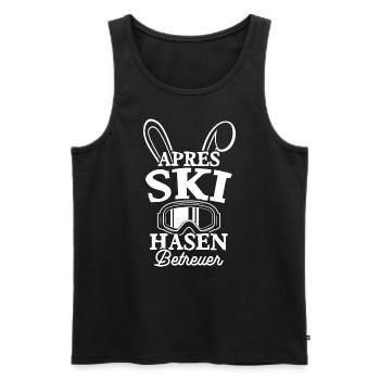 APRÉS SKI Bunnies Betruer Skiing Skier Part - Débardeur bio Premium Homme - noir - Devant - AI Model Male 178 light (178cm)