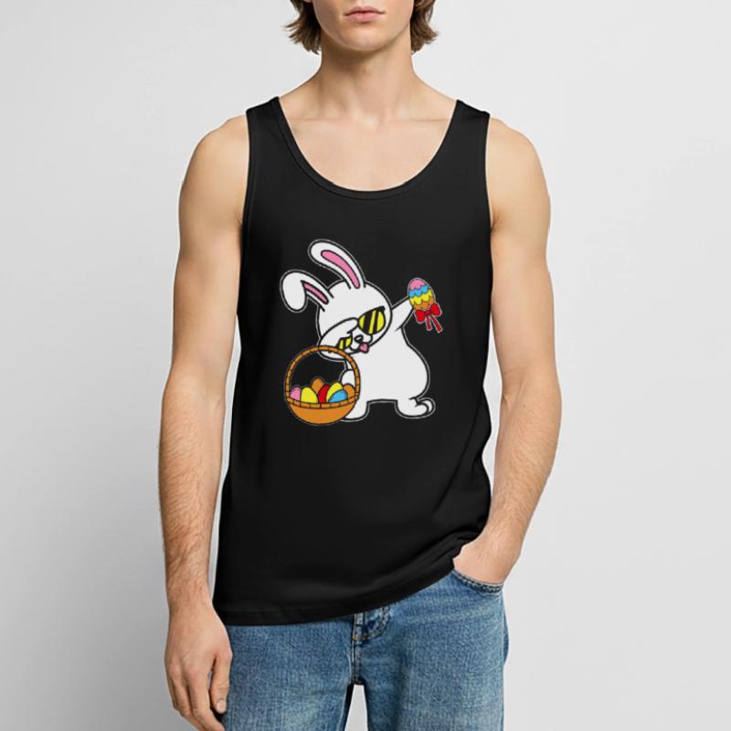 Dabbing Easter Bunny Easter Bunny Rabbit Rabbit Gift Men's Premium Organic Tank Top