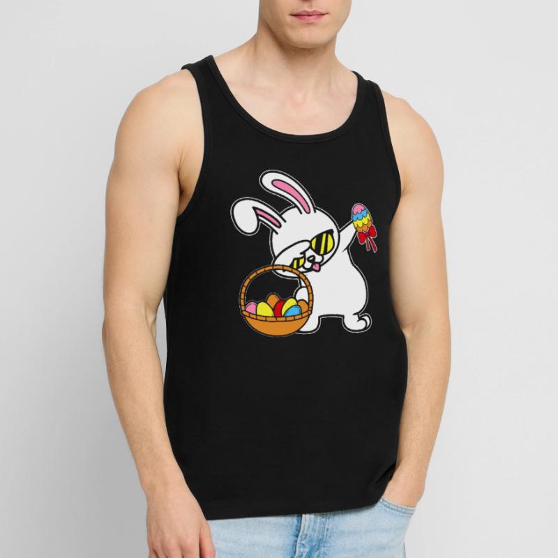Dabbing Easter Bunny Easter Bunny Rabbit Rabbit Gift Men's Premium Organic Tank Top