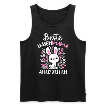 Best Bunny Mom Ever Bunny Rabbit - Men's Premium Organic Tank Top - black - Front - AI Model Male 178 light (178cm)