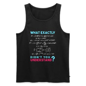 Physik Formel Scherz Lustig Mathe - Männer Premium Bio Tank Top - Schwarz - Vorne - Michal (187cm)