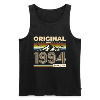 Original 1994 Vintage 1994 30th Birthday 1994 - Men's Premium Organic Tank Top - black - Front - AI Model Male 178 light (178cm)