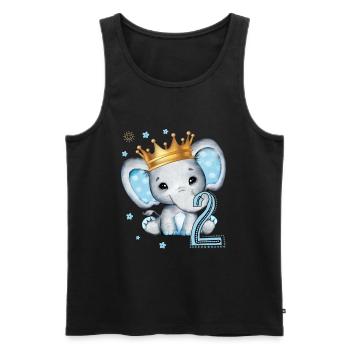 Kinder Geburtstagsgeschenk 2 Jahre Junge - Männer Premium Bio Tank Top - Schwarz - Vorne - AI Model Male 178 light (178cm)