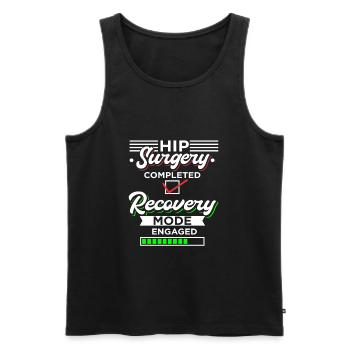 Hip Replacement Hip Surgery Gift - Men's Premium Organic Tank Top - black - Front - Michal (187cm)
