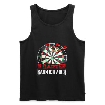 Darts Darten Darts Geschenk Dartpfeil Dartboard - Männer Premium Bio Tank Top - Schwarz - Vorne - AI Model Male 178 light (178cm)
