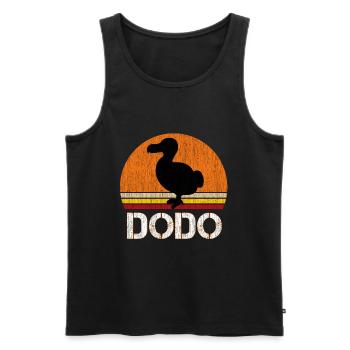 Cool dodo vintage design - Men's Premium Organic Tank Top - black - Front - Michal (187cm)