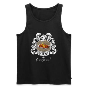 King Of Currywurst - Men's Premium Organic Tank Top - black - Front - AI Model Male 178 light (178cm)