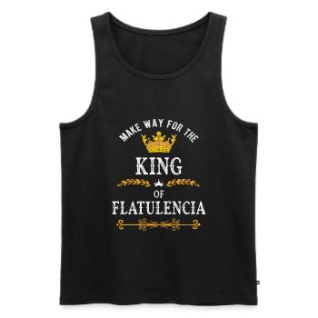 Roi de Flatulenzia - Pets - Débardeur bio Premium Homme - noir - Devant - Michal (187cm)
