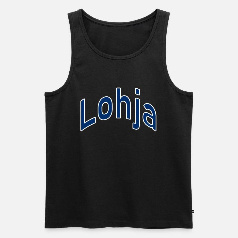 Lohja - Männer Premium Bio Tank Top - Schwarz