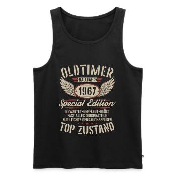 Oldtimer Baujahr 1967 Jahrgang Geburtstag Geschenk - Männer Premium Bio Tank Top - Schwarz - Vorne - Michal (187cm)