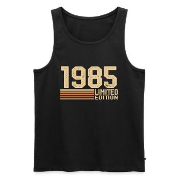 Jahrgang 1985 Geburtstag - Geschenk 1985 Jahrgang 1985 - Männer Premium Bio Tank Top - Schwarz - Vorne - Michal (187cm)