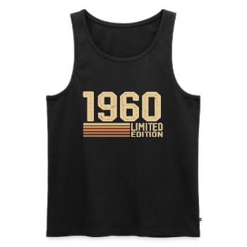 Jahrgang 1960 Geburtstag - 1960 Jahrgang 1960 Geschenk - Männer Premium Bio Tank Top - Schwarz - Vorne - Michal (187cm)