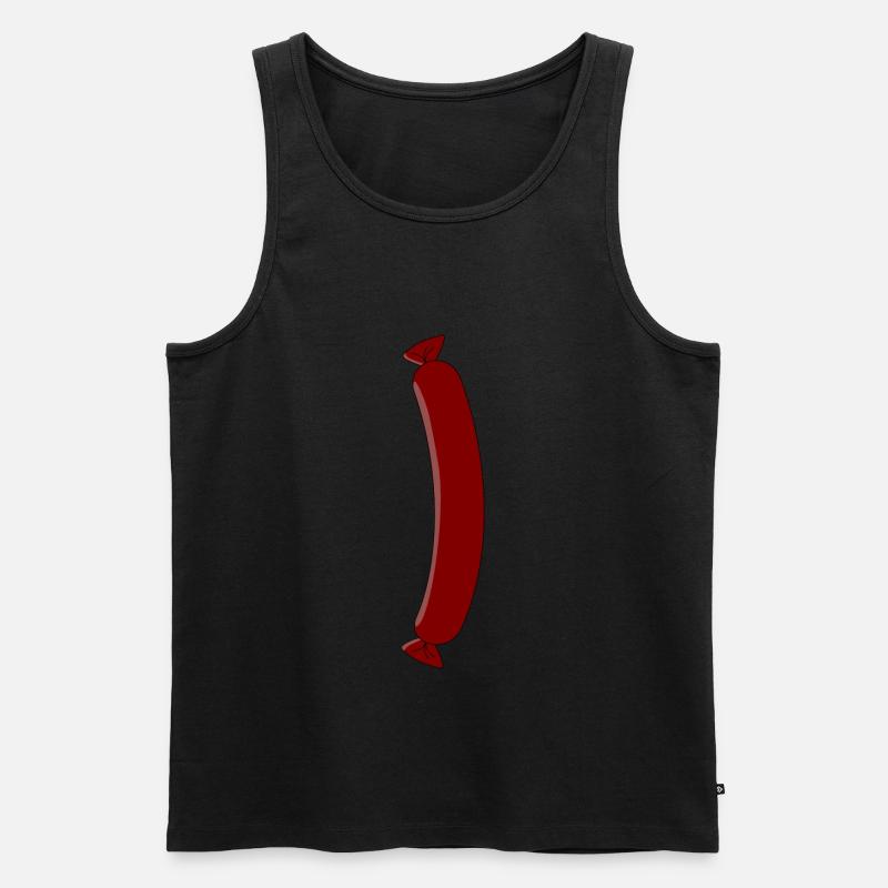 Wurst - Männer Premium Bio Tank Top - Schwarz