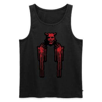 The Black Phone (The Grabber) Light garments - Men's Premium Organic Tank Top - black - Front - AI Model Male 178 light (178cm)
