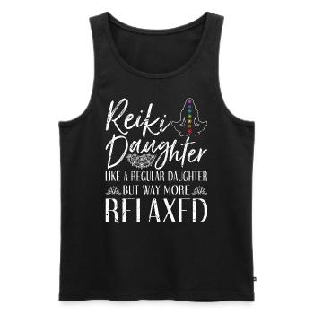 Reiki Tochter Chakra Spirituelle Heilung - Männer Premium Bio Tank Top - Schwarz - Vorne - Michal (187cm)
