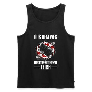 Gartenteich Und Koi Karpfen Liebhaber - Männer Premium Bio Tank Top - Schwarz - Vorne - Michal (187cm)