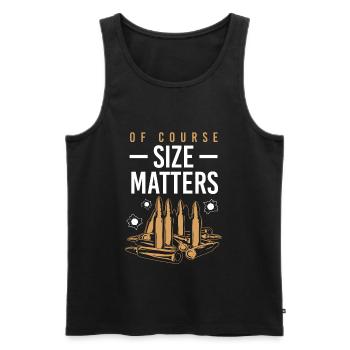 Gun shooting cartridge gift - Men's Premium Organic Tank Top - black - Front - AI Model Male 178 light (178cm)