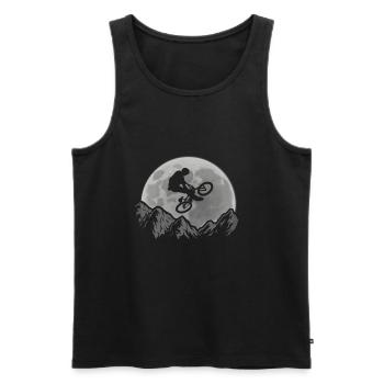 BMX Fahrrad Shirt Geschenk Mountainbike - Männer Premium Bio Tank Top - Schwarz - Vorne - Michal (187cm)